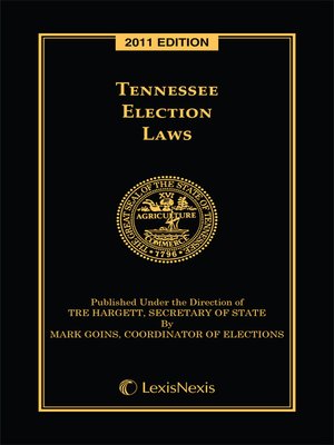 cover image of Tennessee Election Laws